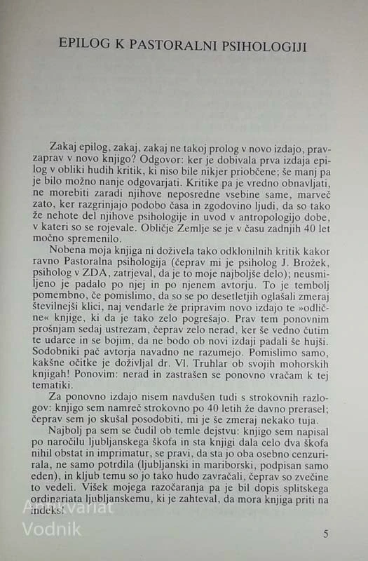 PASTORALNA PSIHOLOGIJA, Dr. Anton Trstenjak