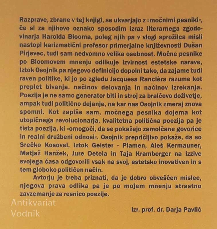 SYMPOSIA, Iztok Osojnik