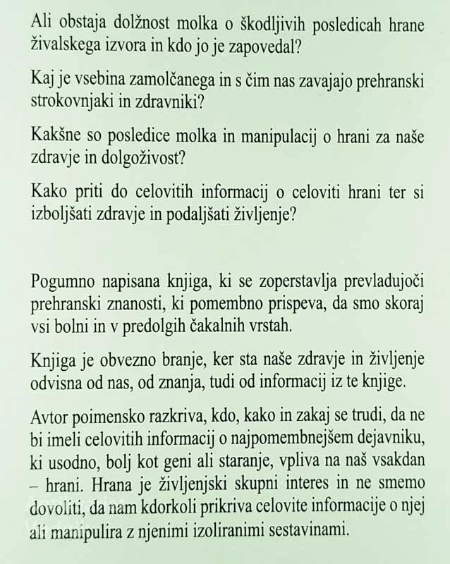 PROTEST; ZOPER ZAROTE MOLKA IN MANIPULACIJE PREHRANSKE ZNANOSTI, Ivan Soče