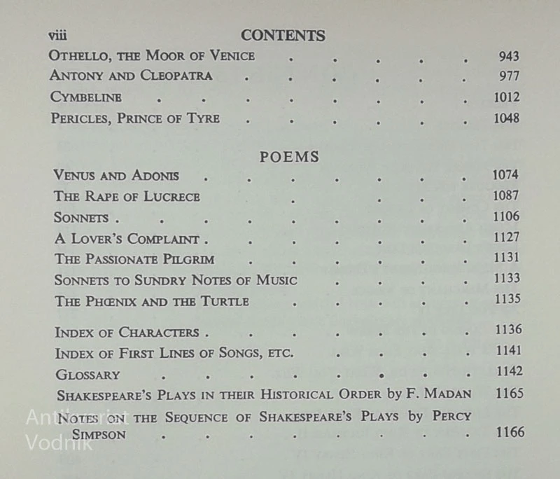 SHAKESPEARE; COMPLETE WORKS