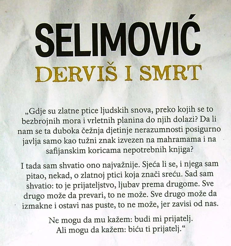 DERVIŠI I SMRT, Meša Selimović
