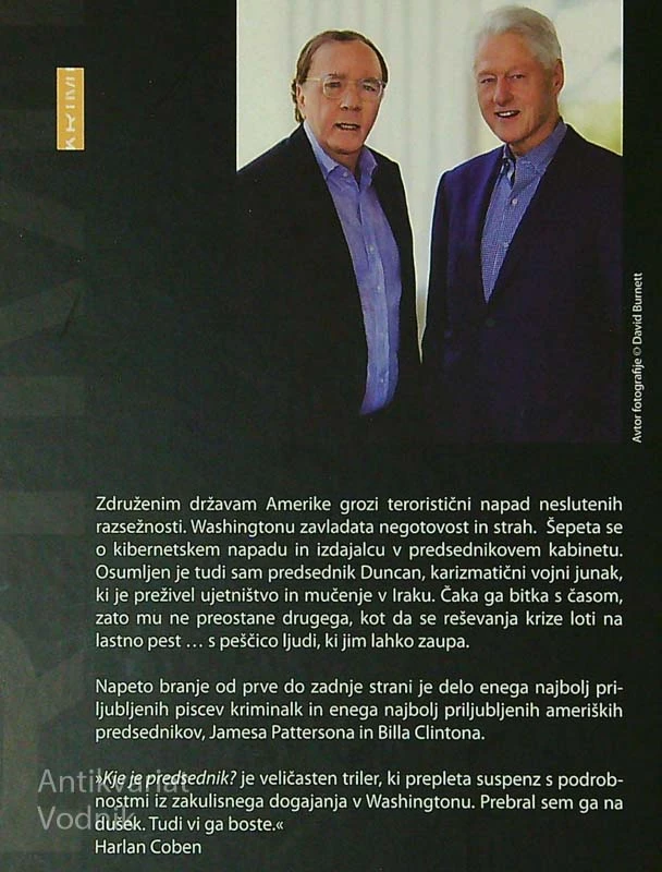 KJE JE PREDSEDNIK?, Bill Clinton in James Patterson