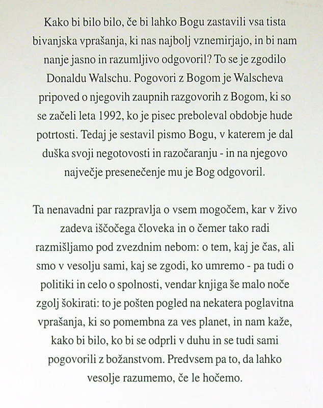 POGOVORI Z BOGOM, Donald Neal Walsch (1. – 3. knjiga)