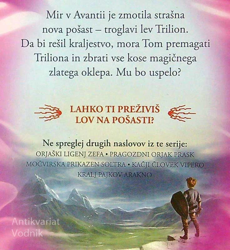 LOV NA POŠASTI; TROGLAVI LEV TRILION, Adam Blade