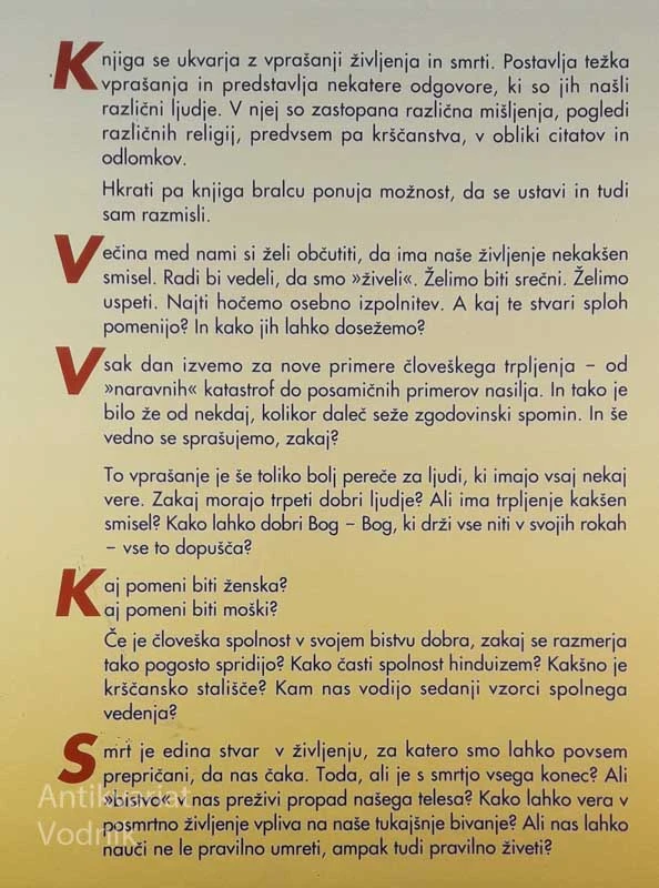 VPRAŠANJA ŽIVLJENJA IN SMRTI, Chris Wright in Sue Haines