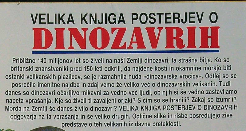 VELIKA KNJIGA O DINOZAVRIH