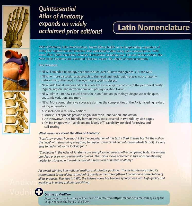 ATLAS OF ANAOTMY; LATIN NOMENCLATURE