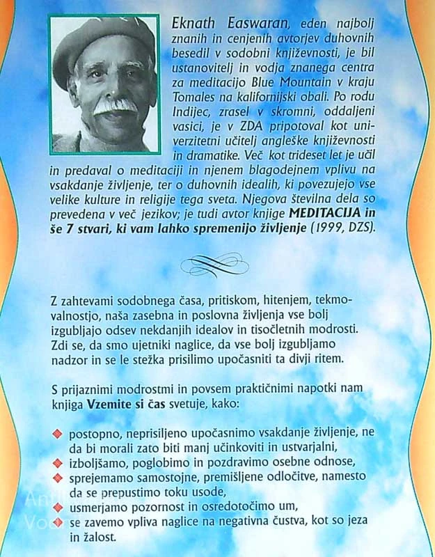 VZEMITE SI ČAS, Eknath Easwaran