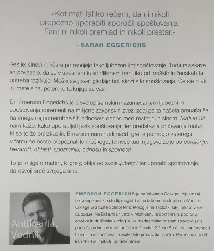 MATI IN SIN, Dr. Emerson Eggerichs