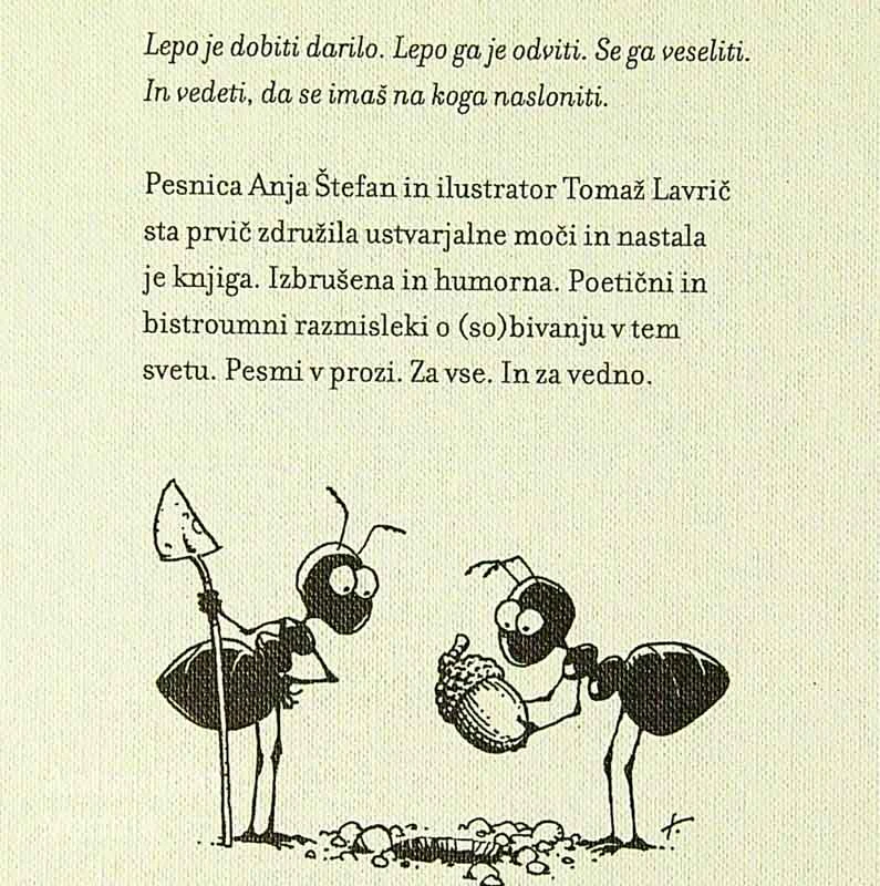 ŠTIRI ČRNE MRAVLJICE; OD JUTRA DO JUTRA, Anja Štefan (ilustriral Tomaž Lavrič)