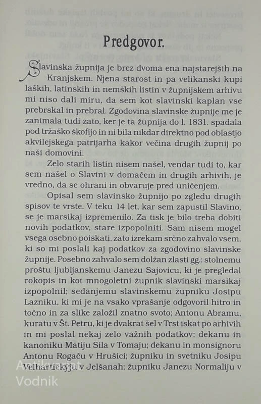 SLAVINA, Janez Zabukovec