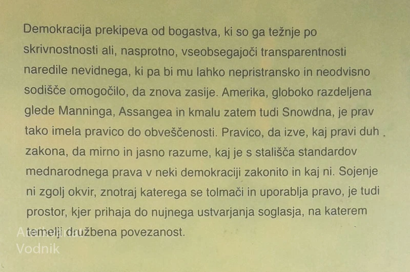 ŽVIŽGAČI; SLABA VEST NAŠIH DEMOKRACIJ, Florence Hartmann