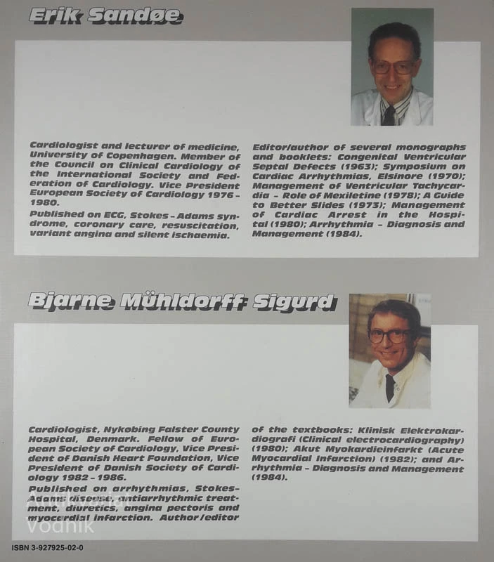 ARRHYTHMIA-A GUIDE TO CLINICAL ELECTROCARDIOLOGY, Erik Sandoe