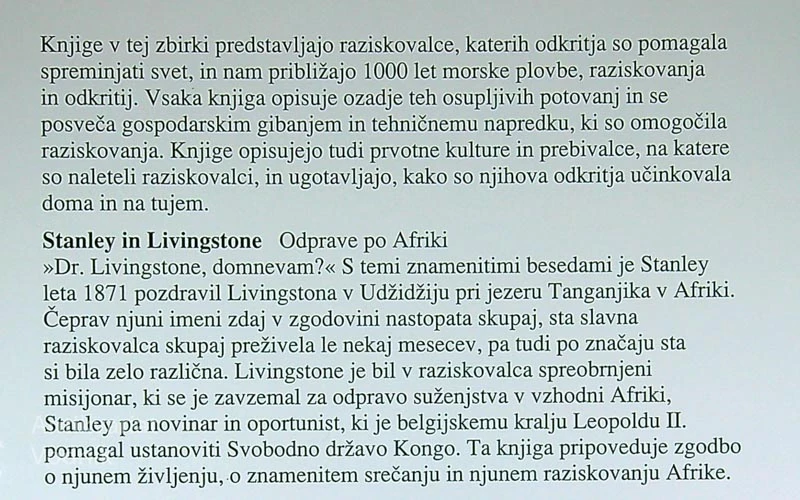 STANLEY IN LIVINGSTONE; ODPRAVE PO AFRIKI