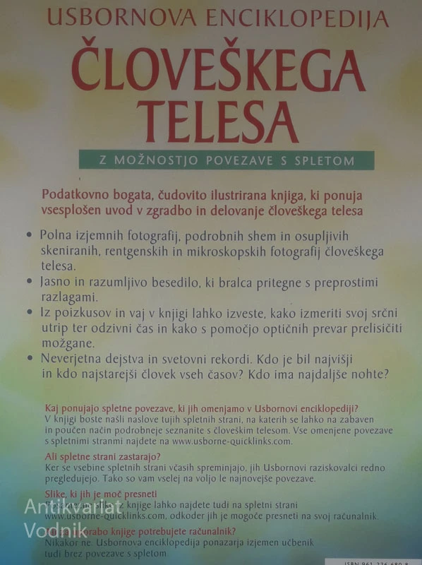 USBORNOVA ENCIKLOPEDIJA ČLOVEŠKEGA TELESA