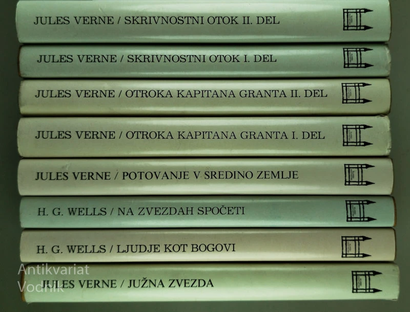 ZBIRKA ZNANSTVENE FANTASTIKE (1-8), Jules Verne in H. G. Wells
