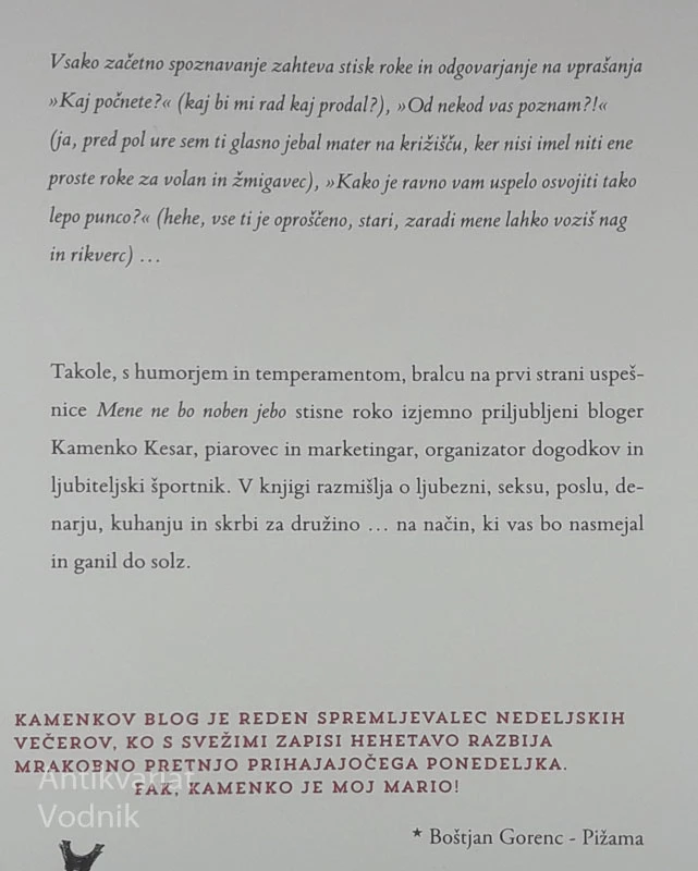 MENE NE BO NOBEN JEBO, Kamenko Kesar