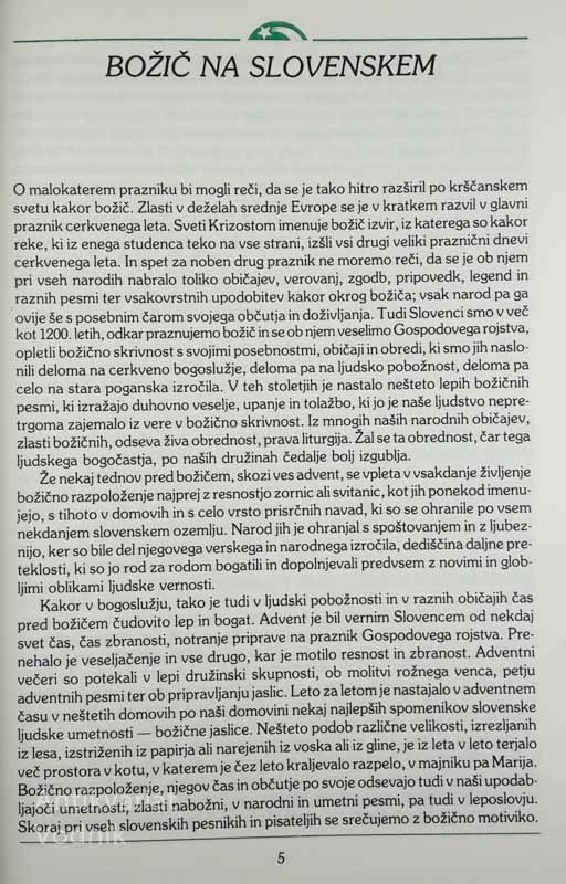 BOŽIČ NA SLOVENSKEM, Jože Dolenc