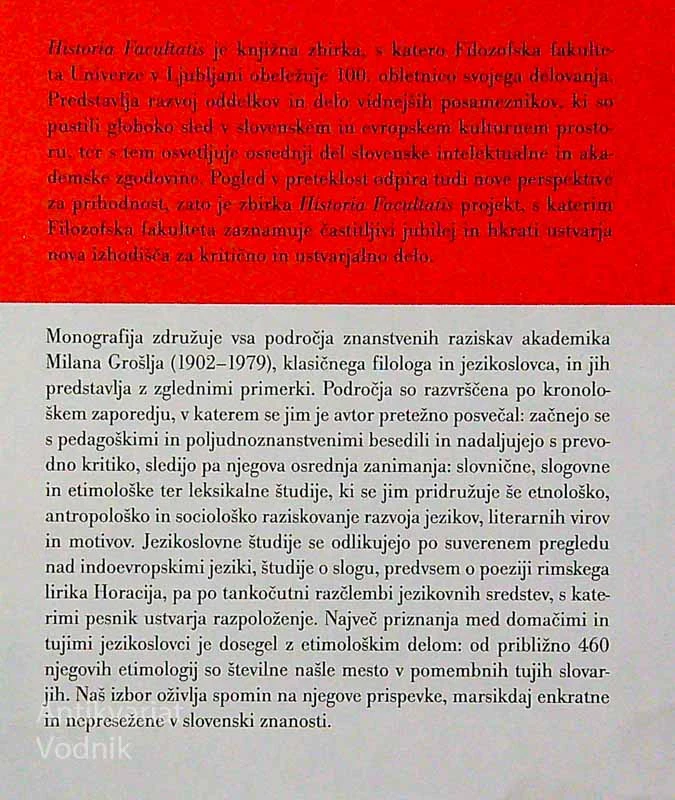 MILAN GROŠELJ; IZBRANI SPISI