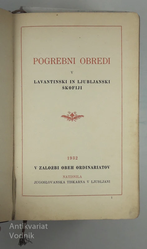POGREBNI OBREDI V LAVANTINSKI IN LJUBLJANSKO ŠKOFIJI