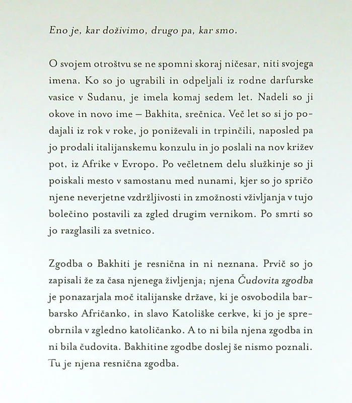 BAKHITA, Véronique Olmi