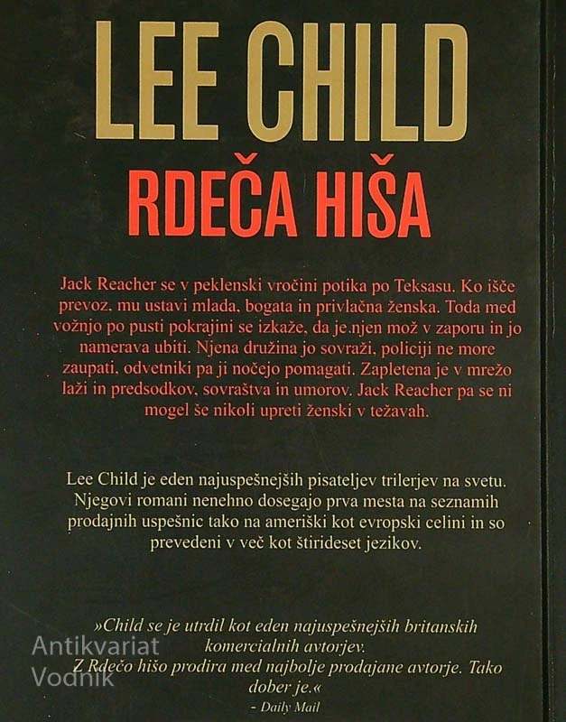 RDEČA HIŠA, Lee Child