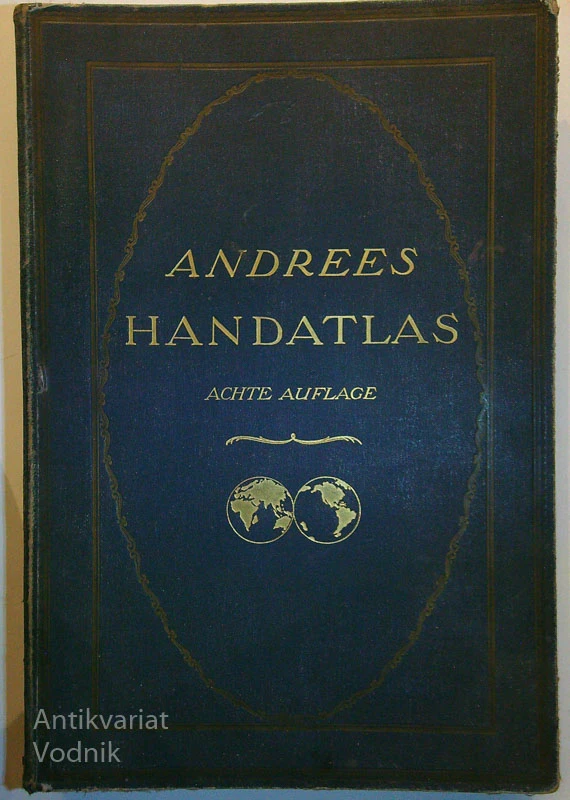 ANDREES ALLGEMEINER HANDATLAS in NAMENVERZEICHNIS ZU ANDREES HANDATLAS