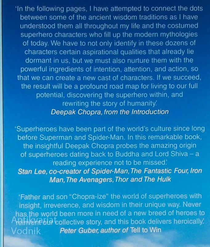 THE 7 SPIRITUAL LAWS OF SUPERHEROES, Deepak Chopra in Gotham Chopra