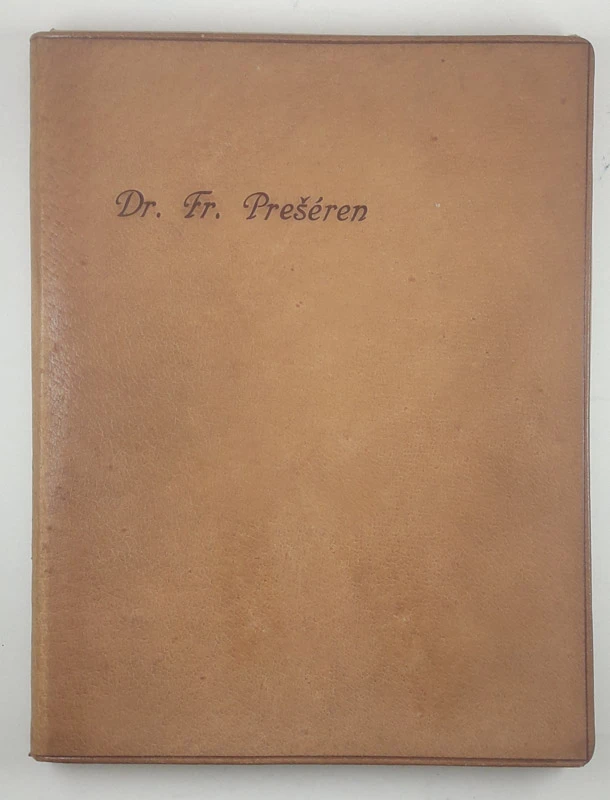 POEZIJE DOKTORJA FR. PREŠERNA – faksimile v usnjeni mapici
