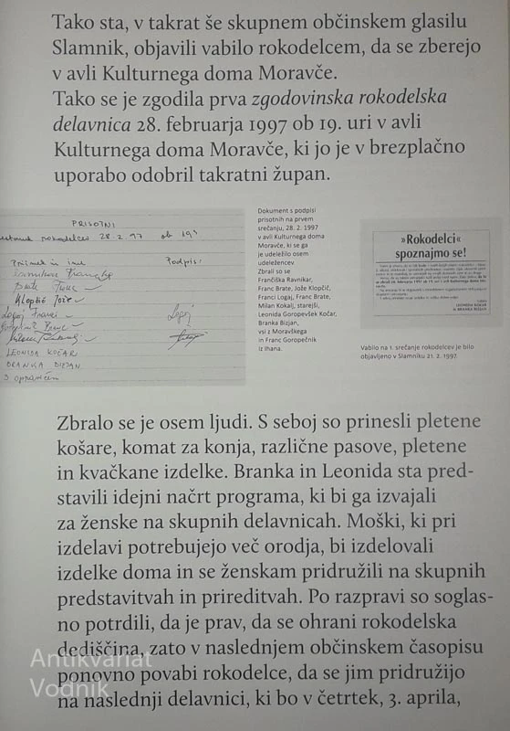 ROKODELSKI ZAKLADI MORAVŠKE DOLINE, Branka Bizjan