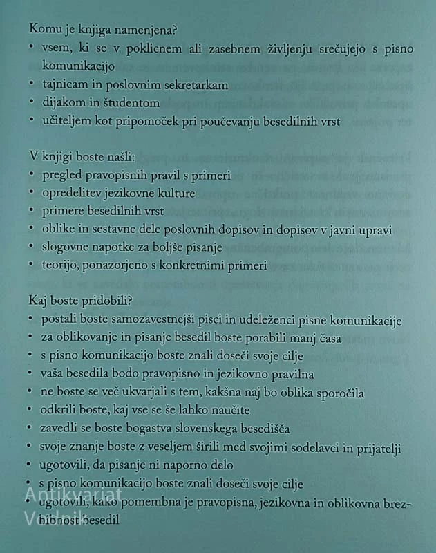KORAKI DO ODLIČNE PISNE KOMUNIKACIJE, Liljana Vovk