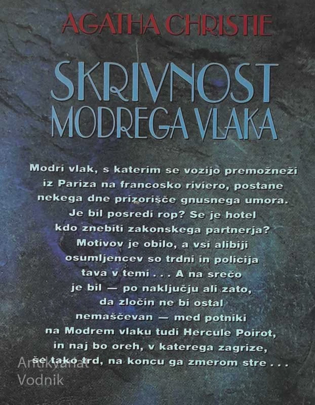 SKRIVNOST MODREGA VLAKA, Agatha Christie