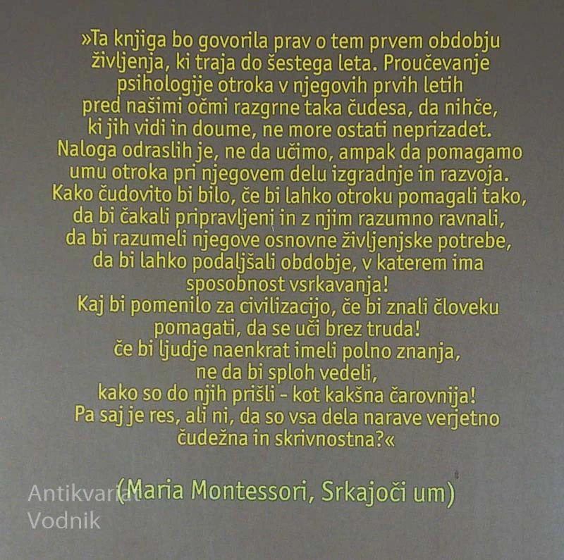 SKRAJOČ UM, Maria Montessori