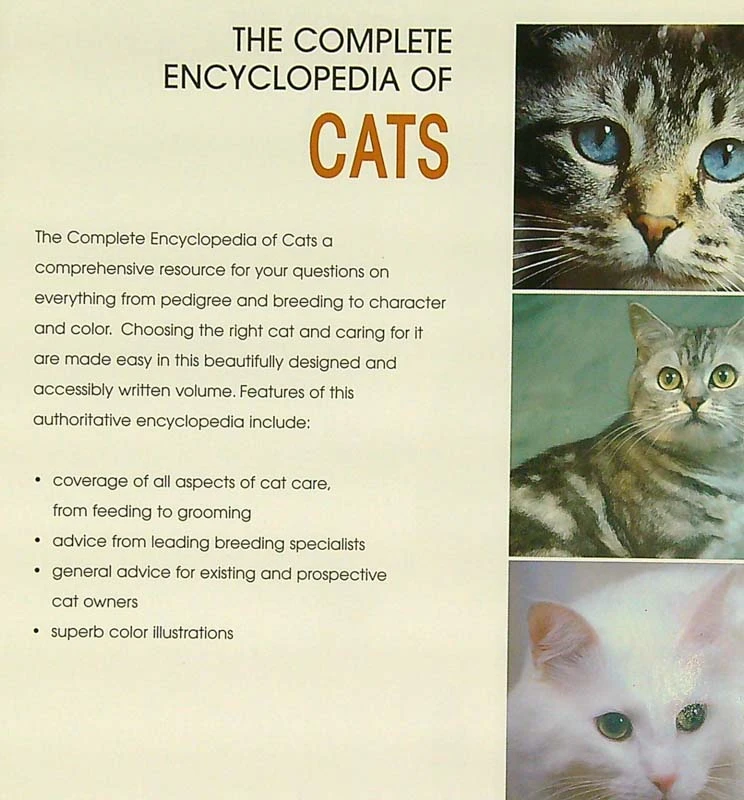 THE COMPLETE ENCYCLOPEDIA OF CATS, Esther Verhoef