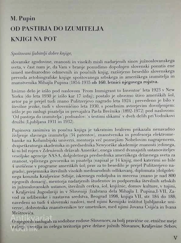 OD PASTIRJA DO IZUMITELJA, Mihajlo Pupin