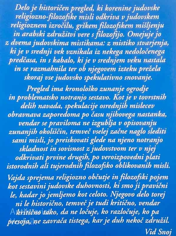 JUDOVSKA SREDNJEVEŠKA MISEL, Georges Vajda