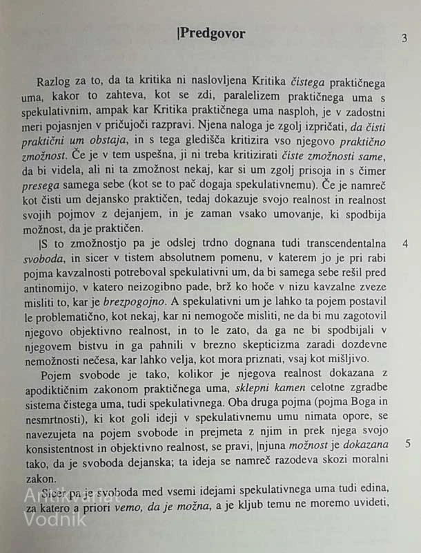 KRITIKA PRAKTIČNEGA UMA, Immanuel Kant