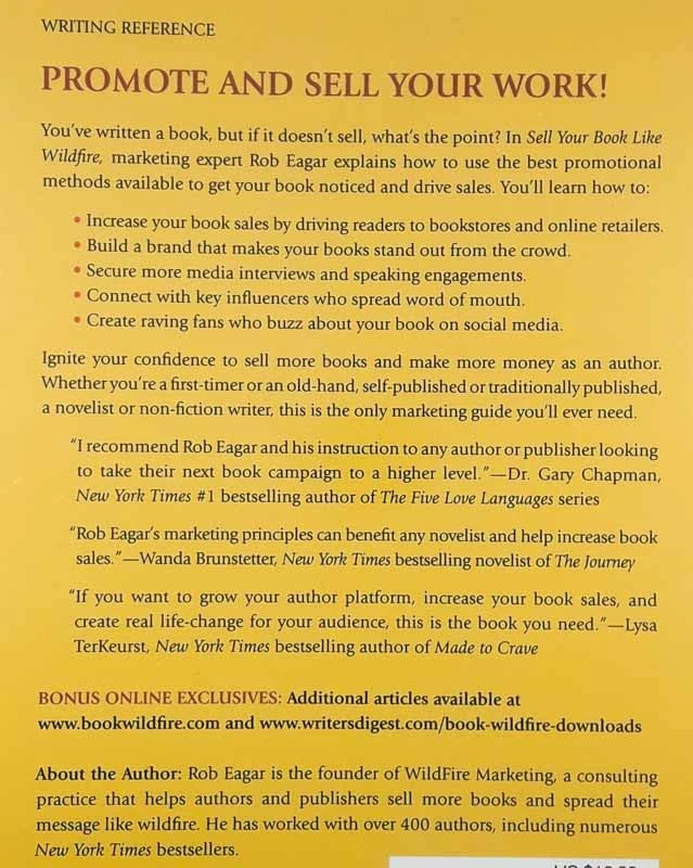 SELL YOUR BOOK LIKE WILDFIRE, Rob Eagar