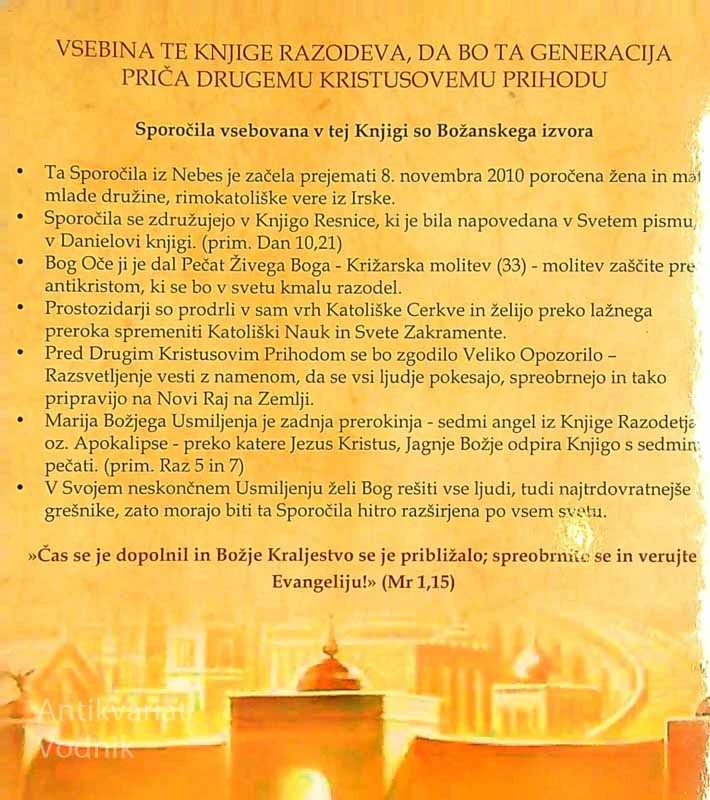 KNJIGA RESNICE; PRIRAVITE SE NA DRUGI PRIHOD (1. DEL)