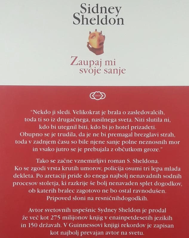 ZAUPAJ MI SVOJE SANJE, Sidney Sheldon