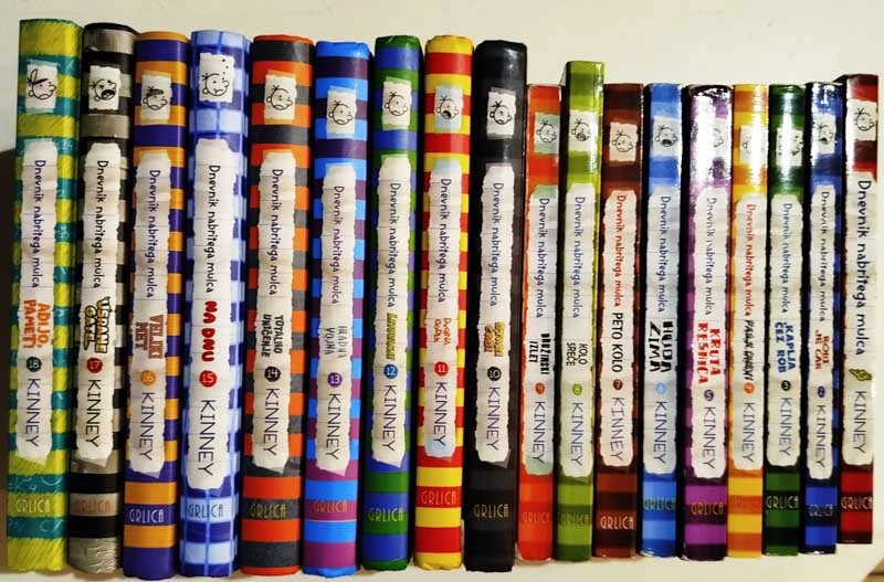 DNEVNIK NABRITEGA MULCA, Jeff Kinney (1-18 knjig)