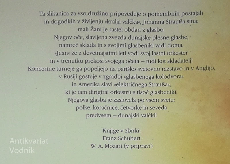 JOHANN STRAUß; GLASBENA SLIKANICA, Ernst A. Ekker in Doris Eisenburg