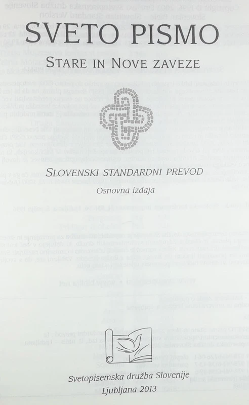 SVETO PISMO (SLOVENSKI STANDARDNI PREVOD)