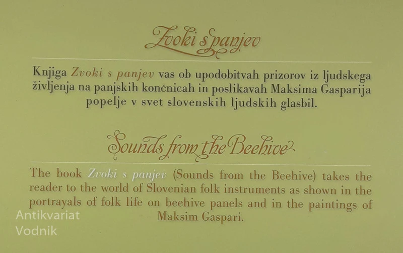 ZVOKI S PANJEV / SOUNDS FROM THE BEEHIVE, Mojca Koban Dobnik