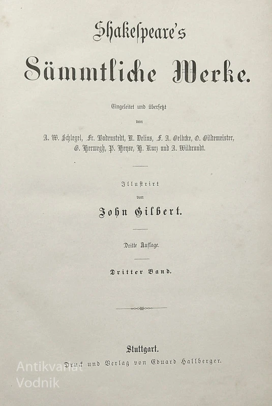 SHAKESPEARE’S SAMMTLICHE WERKE III.