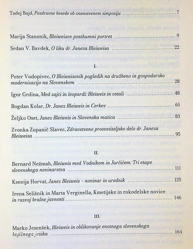 JANEZ BLEIWEIS, NOVICE IN MODERNIZACIJA SLOVENSKE DRUŽBE
