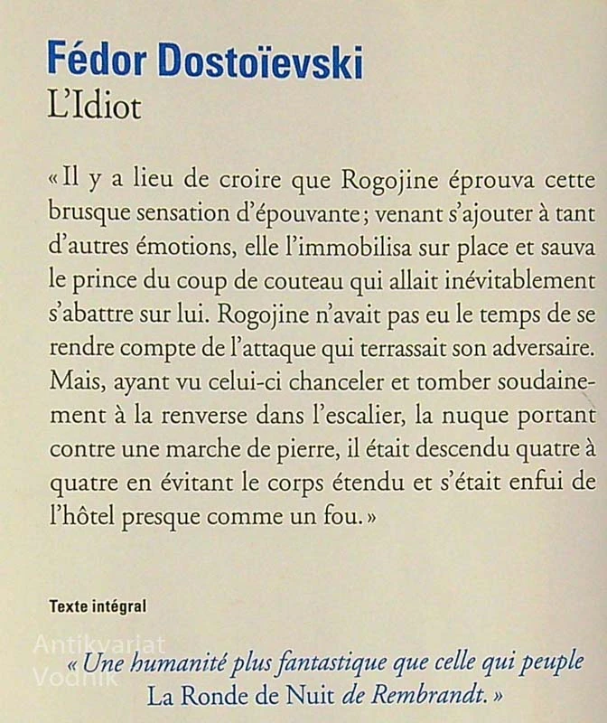 L’IDIOT, F. M. Dostoïevski