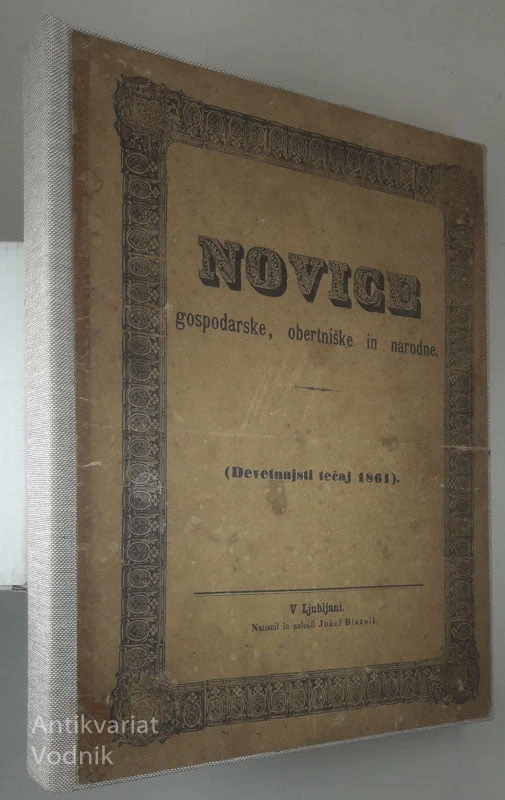 NOVICE; GOSPODARSKE, OBERTNIŠKE IN NARODNE (19. tečaj 1861)
