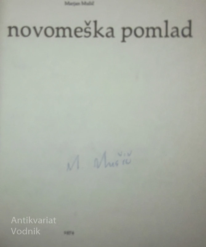 NOVOMEŠKA POMLAD, Marjan Mušič