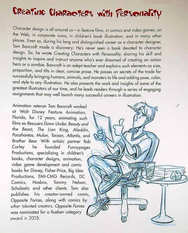 CREATING CHARCTERS WITH PERSONALITY, Tom Bancroft